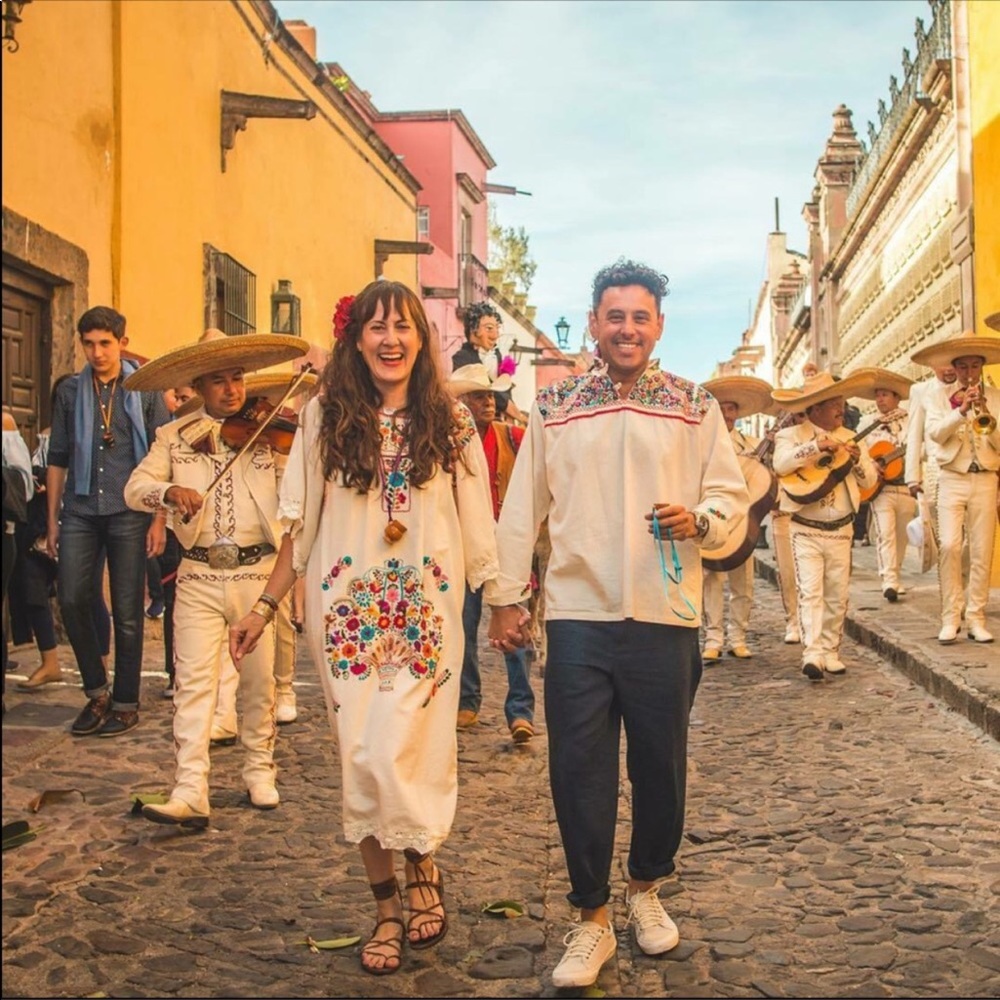 Peasant Embroidered Mexican Shirt Dress